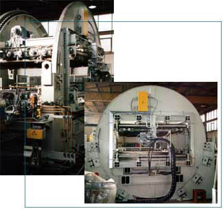 steel plate turning device